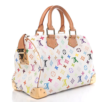 Louis Vuitton Monogram Multicolor Speedy 30 White 3 of 8