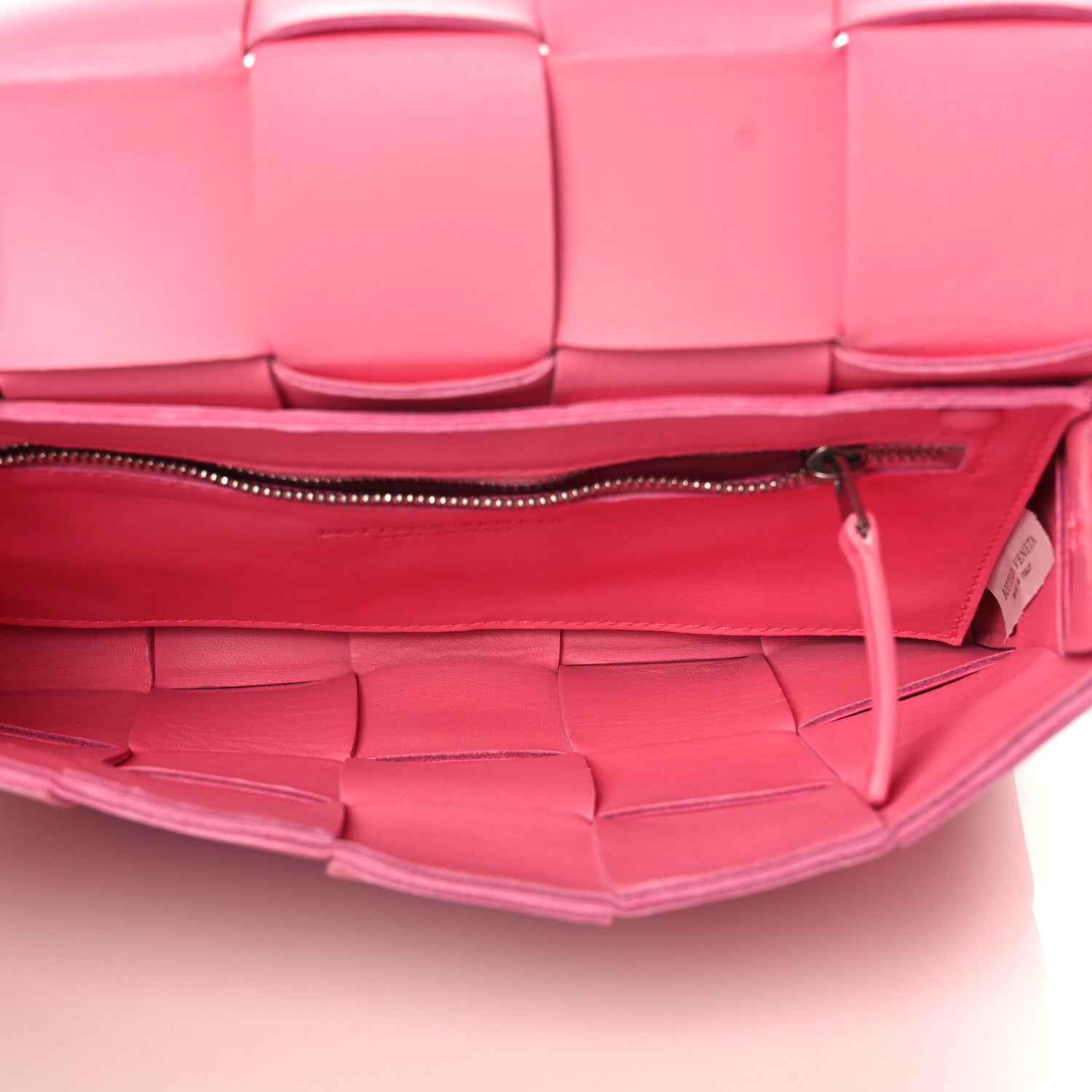 Bottega Veneta Lambskin Maxi Intrecciato Cassette Crossbody Bag Pink 5 of 9