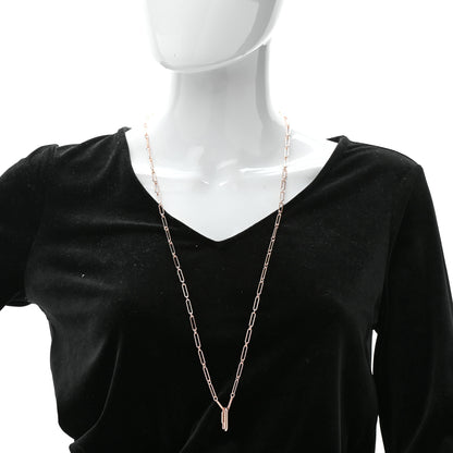 Hermes Permabrass Curiosite Long Necklace Rose Gold 2 of 8