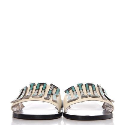 Christian Dior Calfskin Dio(r)evolution 10mm Slide Sandals 38.5 Off White 2 of 11