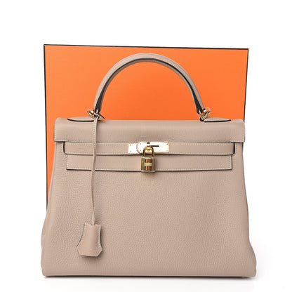 Hermes Togo Kelly Retourne 32 Gris Tourterelle 9 of 9