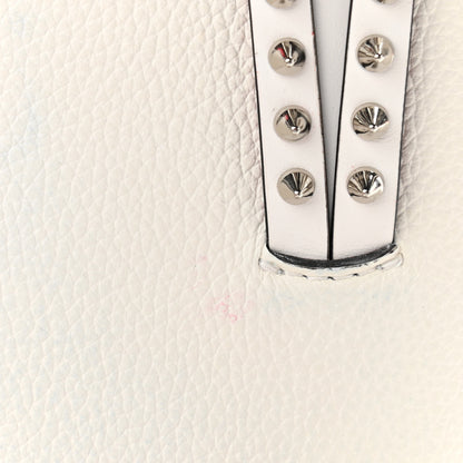 Christian Louboutin Calfskin Spikes Mini North South Cabata Tote White 11 of 13