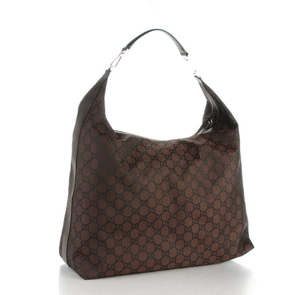 Gucci Nylon Monogram Extra Large Hobo Dark Brown 3 of 7