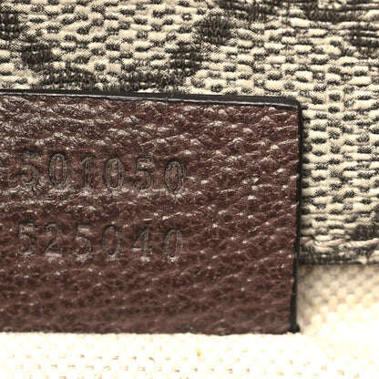Gucci GG Supreme Monogram Web Small Neo Vintage Double Flap Messenger Bag Beige New Acero 7 of 9