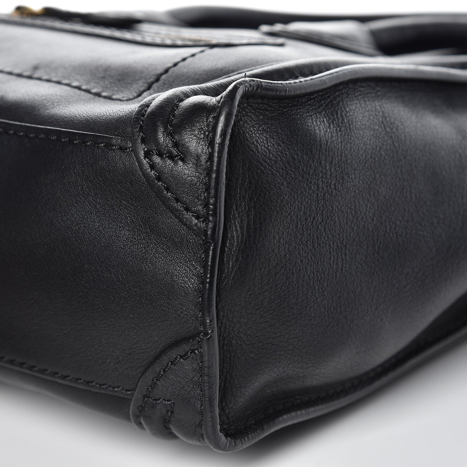 Celine Smooth Calfskin Nano Luggage Black 10 of 12