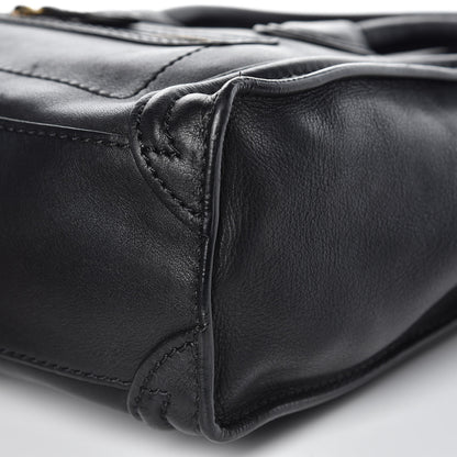 Celine Smooth Calfskin Nano Luggage Black 10 of 12