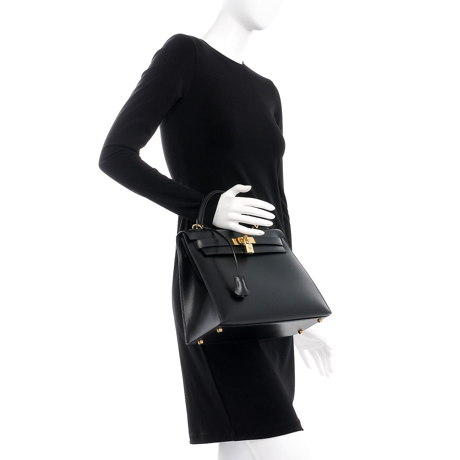 Hermes Box Kelly Sellier 32 Black 3 of 29