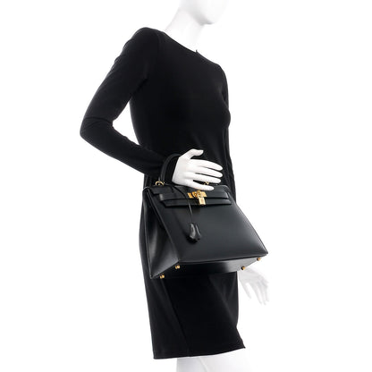Hermes Box Kelly Sellier 32 Black 3 of 29