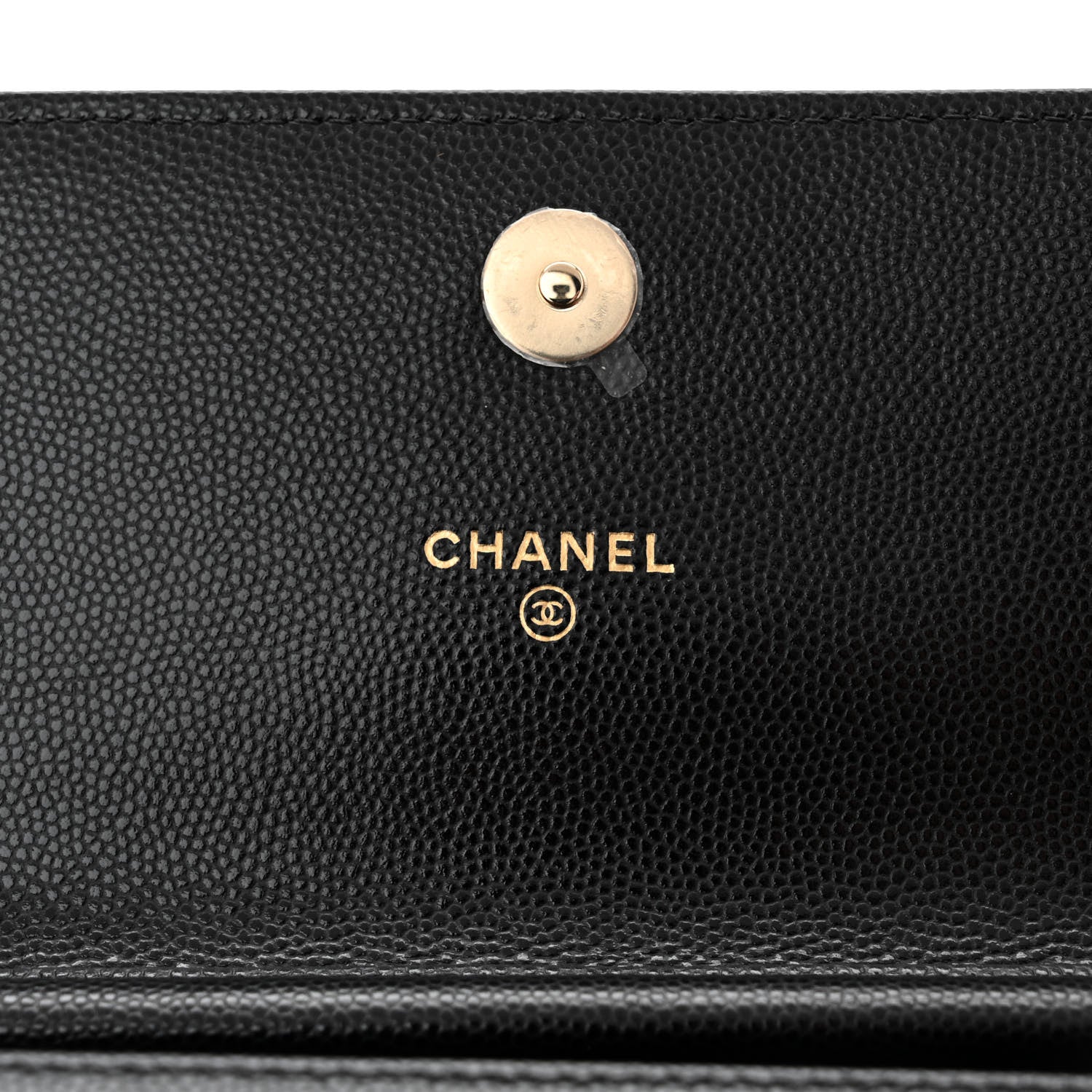 Chanel Caviar Quilted Long Clutch With Chain Black 6 of 12