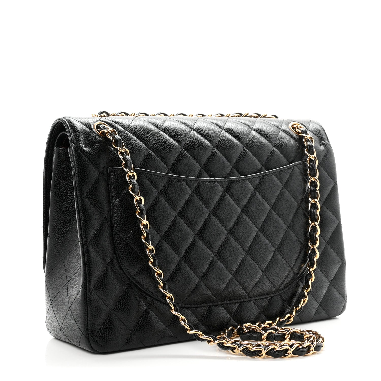 Chanel Caviar Quilted Maxi Double Flap Black 2 of 11