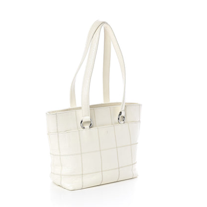 Chanel Caviar Square Stitched Tote White 4 of 13