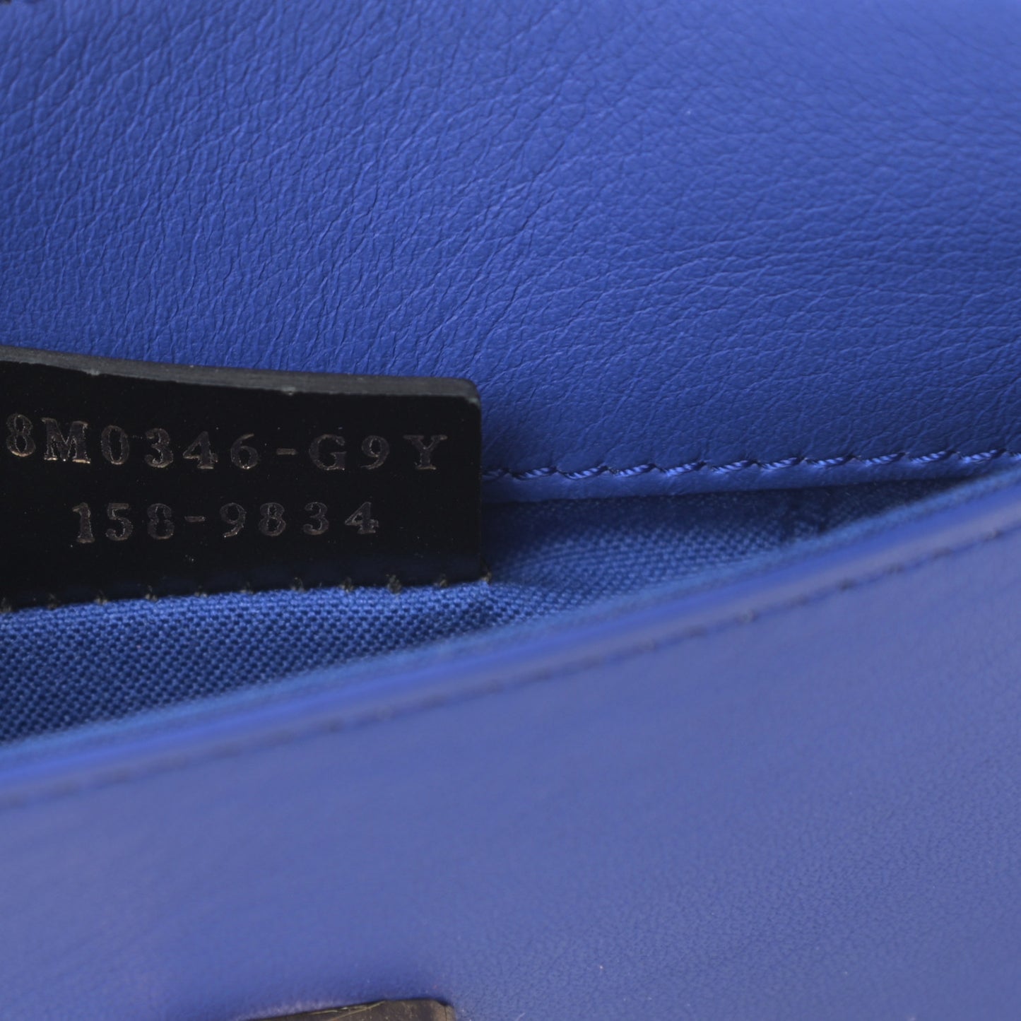 Vitello Flamingo Tube Wallet on Chain Blue Neon