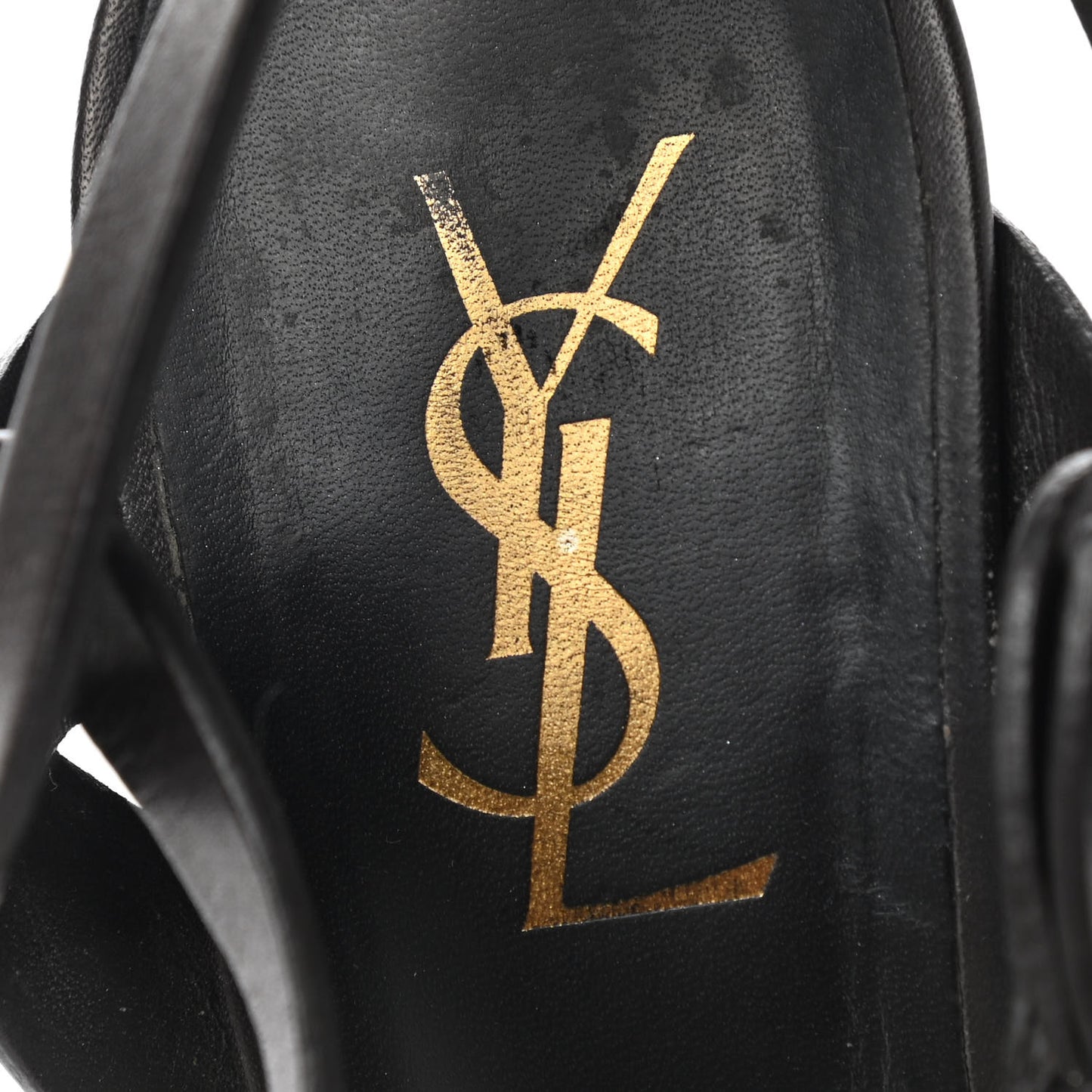 Calfskin Tribute 105 Platform Sandals 39 Black