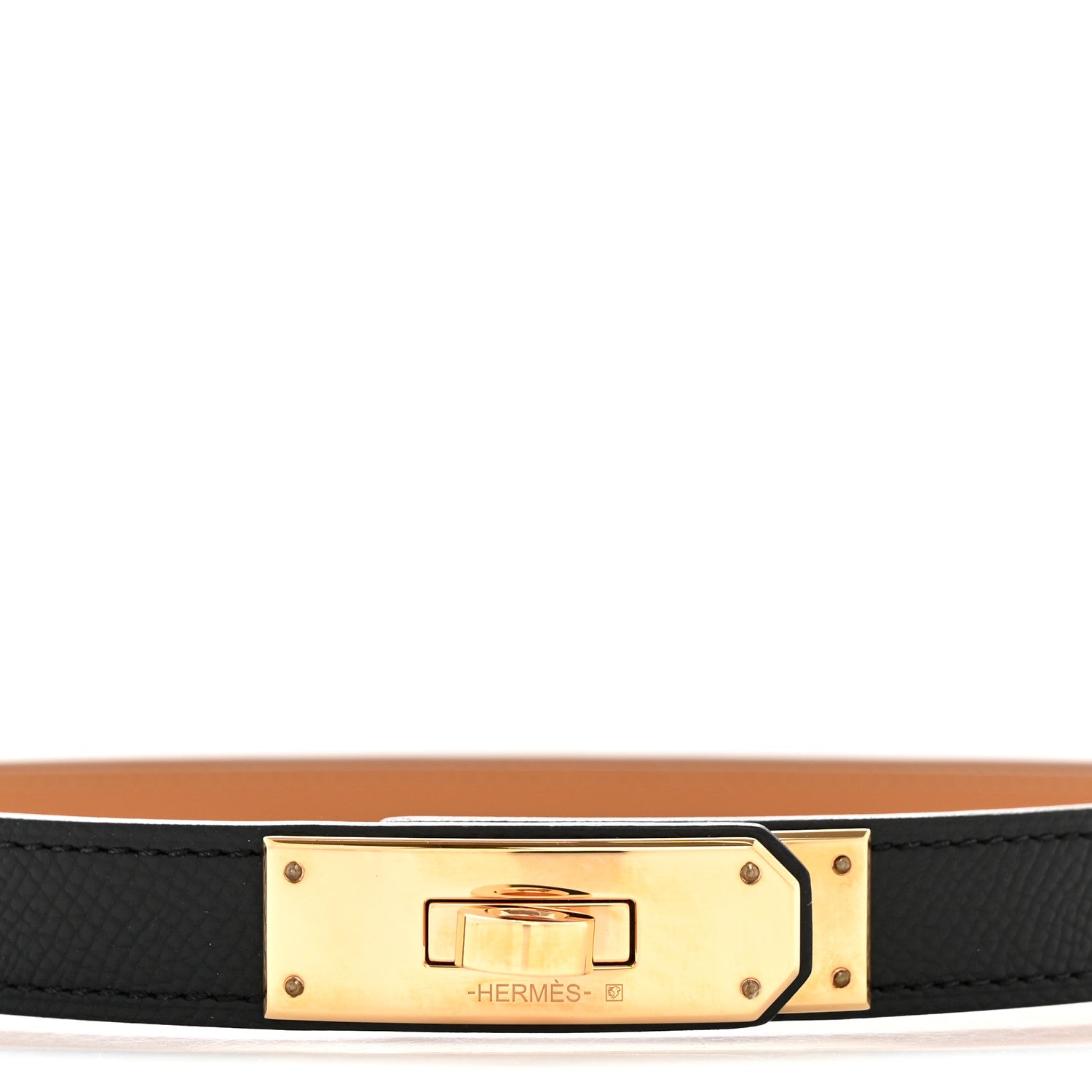 Hermes Epsom Kelly Belt Black 3 of 8