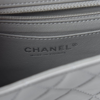 Chanel Lambskin Quilted Mini Rectangular Flap Grey 6 of 11