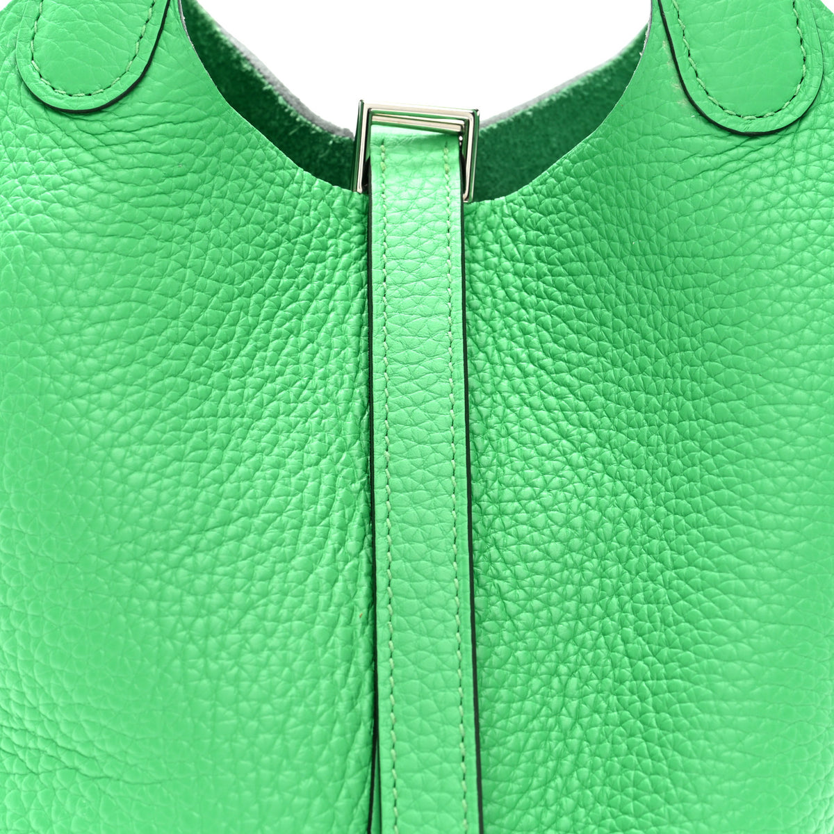 Hermes Taurillon Clemence Picotin Lock 18 PM Vert Comics 8 of 10