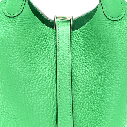 Hermes Taurillon Clemence Picotin Lock 18 PM Vert Comics 8 of 10
