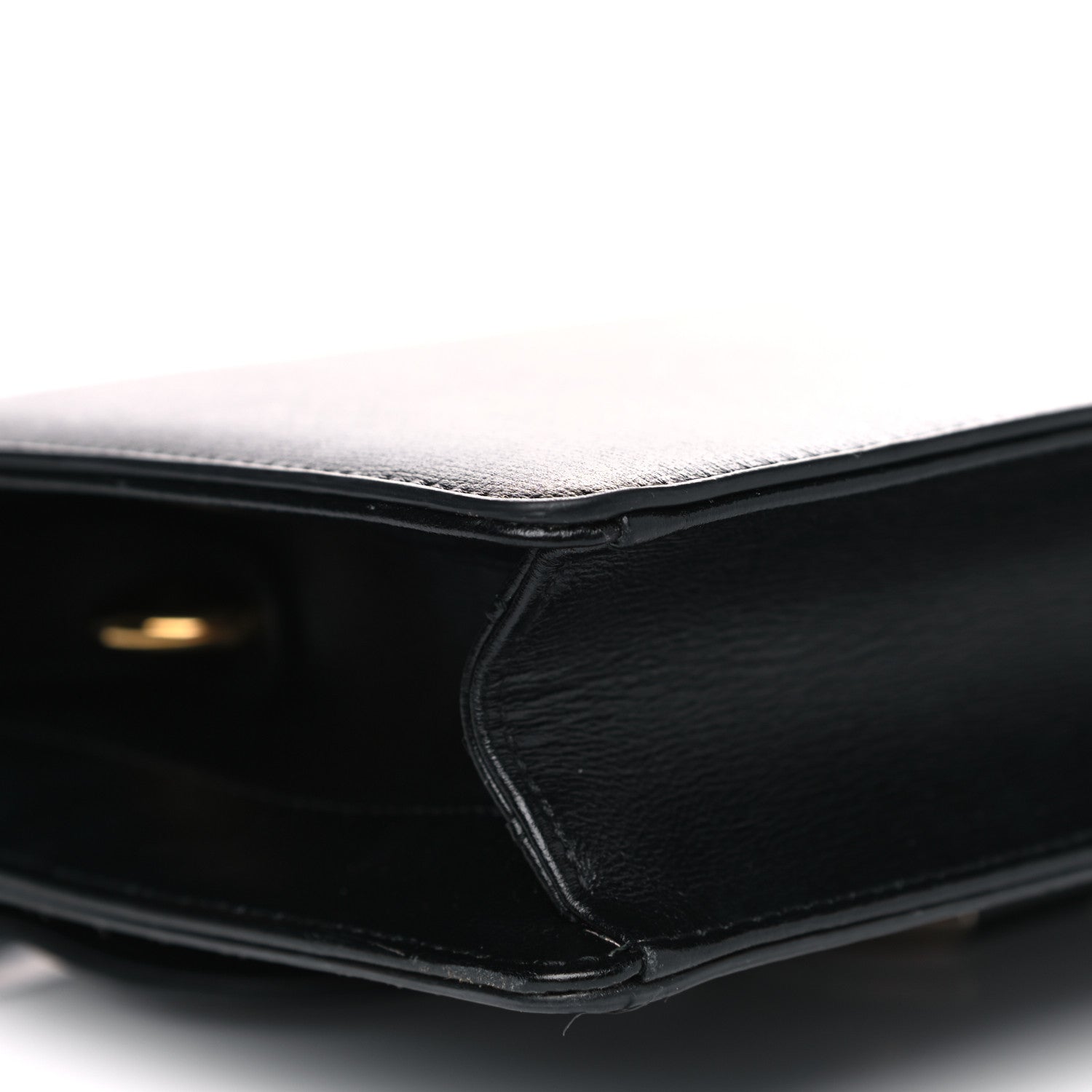 Gucci Textured Calfskin Small Torchon GG Ring Shoulder Bag Black 5 of 11