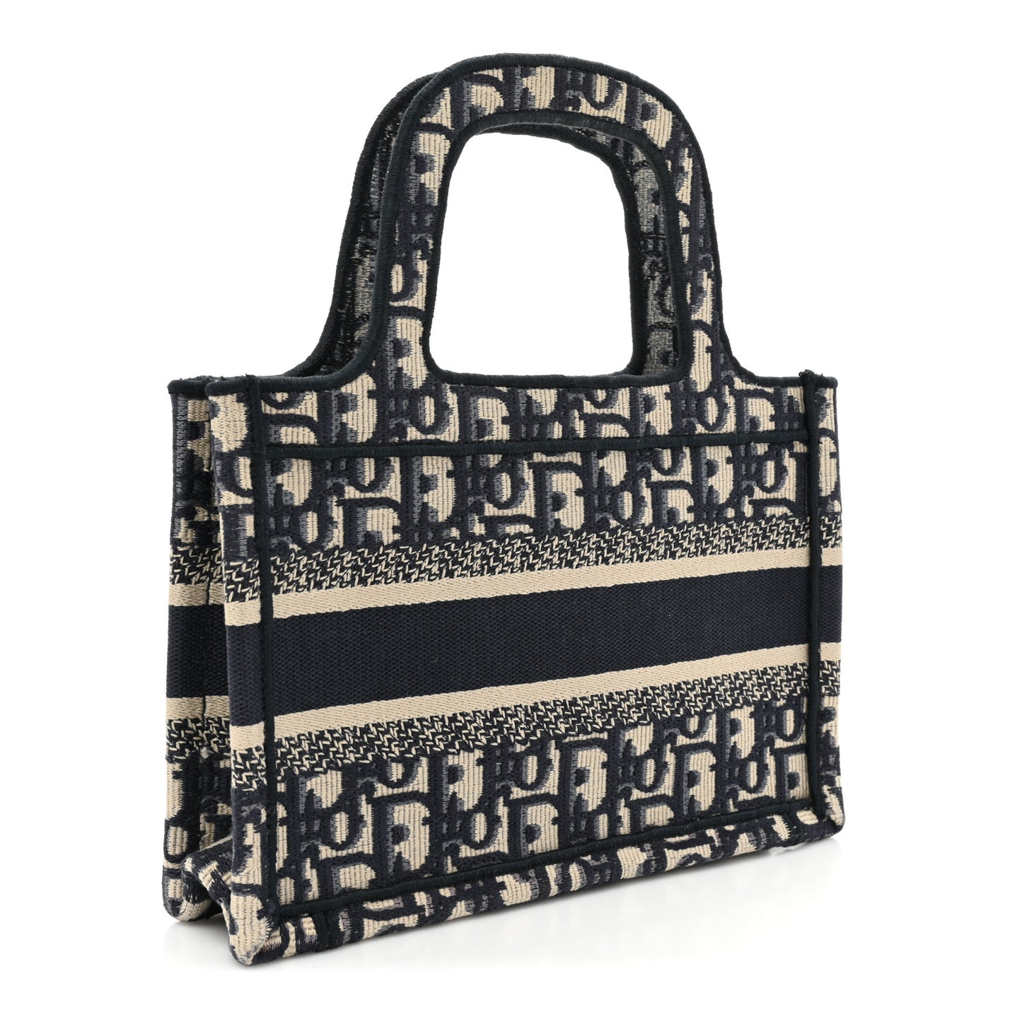 Oblique Mini Book Tote Blue Multicolor