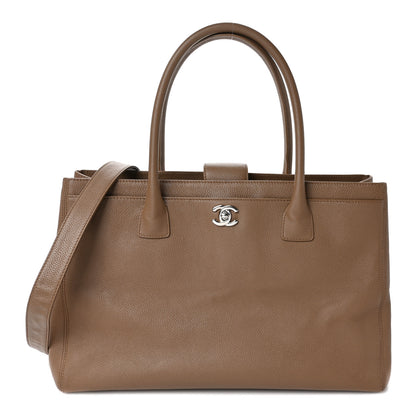 Chanel Calfskin Cerf Executive Shopper Tote Light Brown 1 of 11