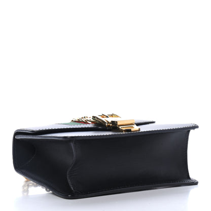 Gucci Calfskin Mini Sylvie Chain Shoulder Bag Black 3 of 4