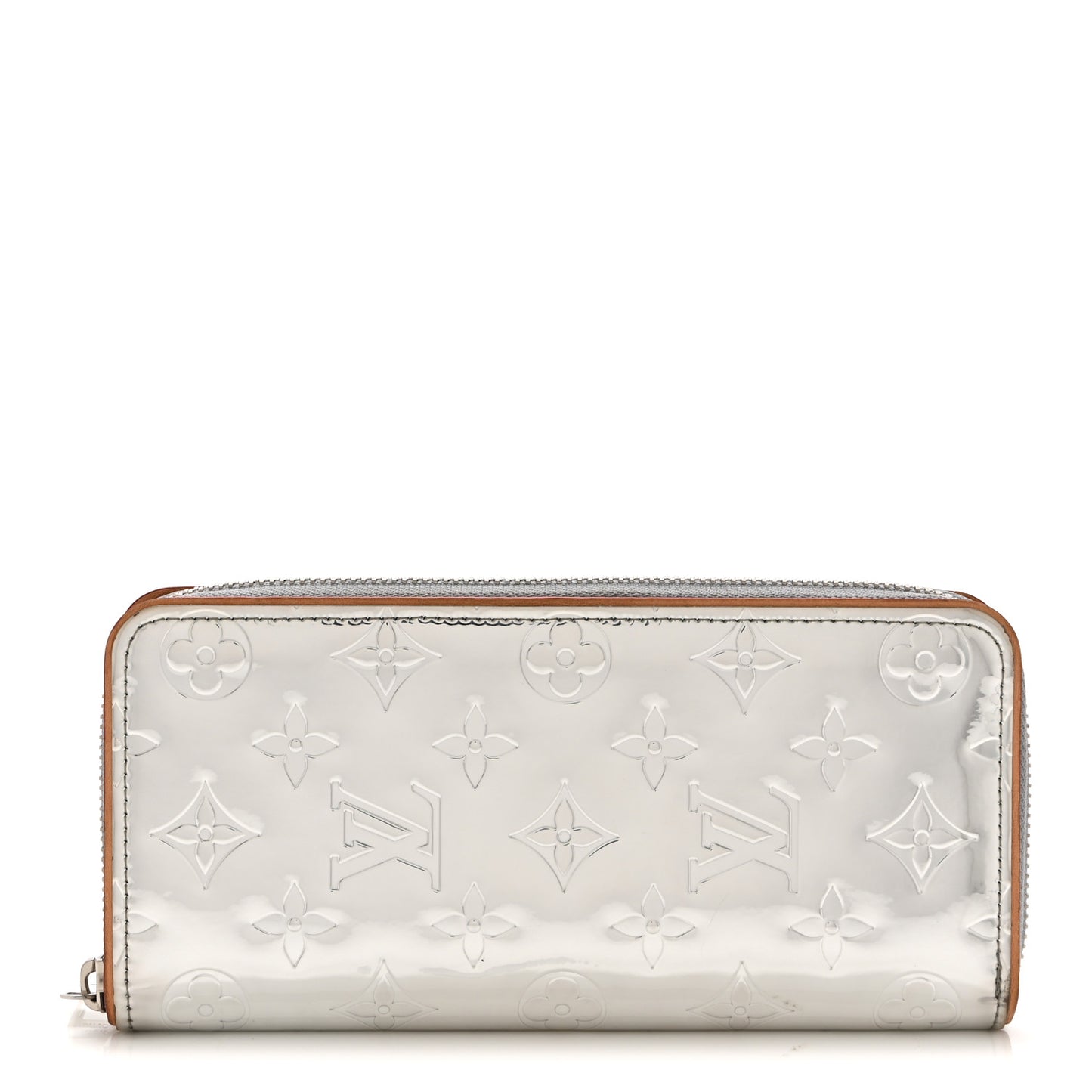 Monogram Mirror Zippy Wallet Silver
