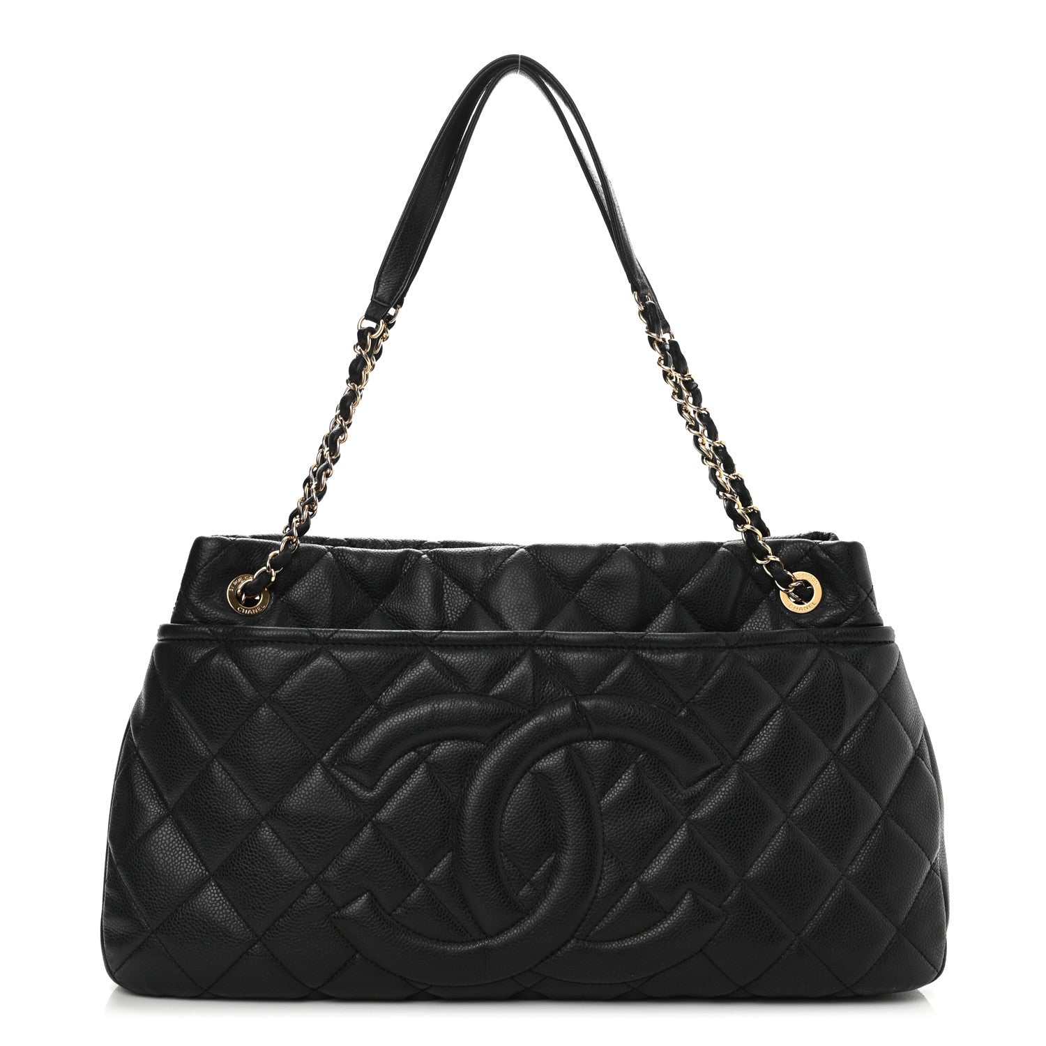 Chanel Caviar Quilted Timeless CC Soft Tote Black 1 of 16