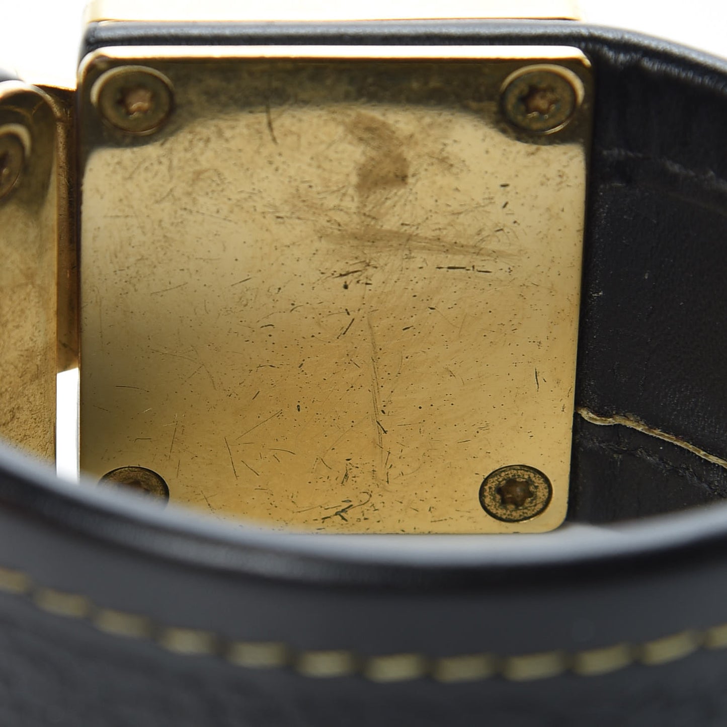Chèvre Suhali S Lock Bracelet Medium Black