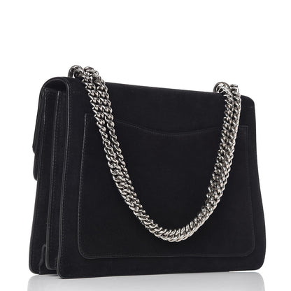 Gucci Suede Medium Dionysus Shoulder Bag Black 3 of 9