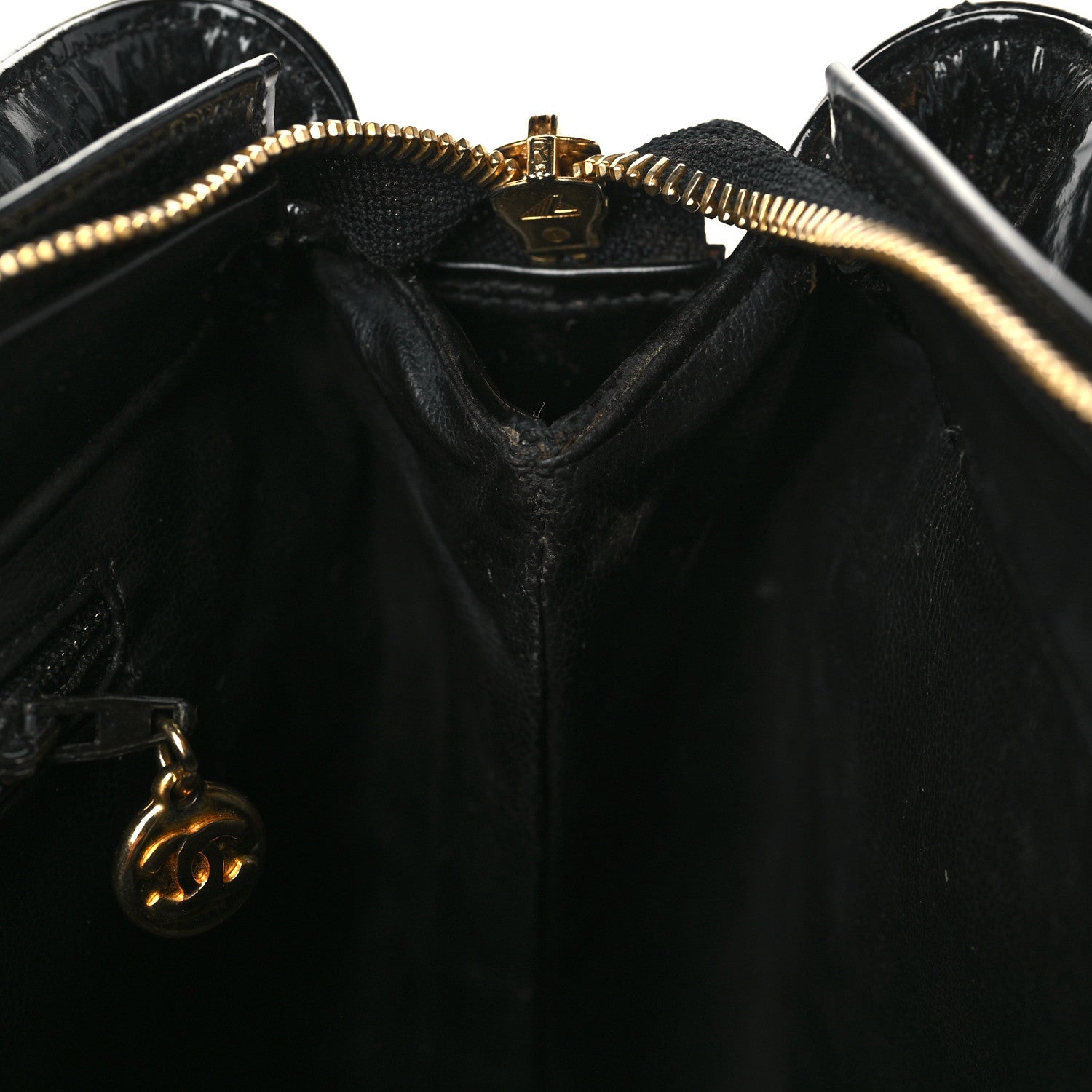 Chanel Patent Quilted Tote Black 12 of 12