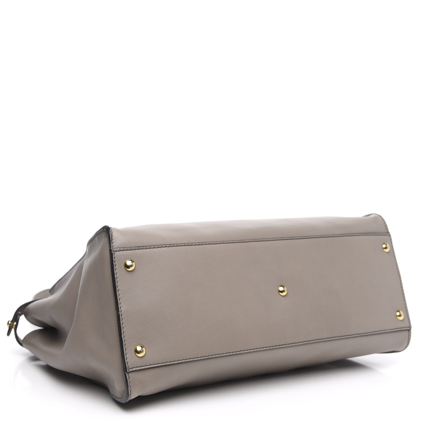 Vitello Seta Suede Plexiglass Tortoise Large Peekaboo Iconic Satchel Asfalto Marrone