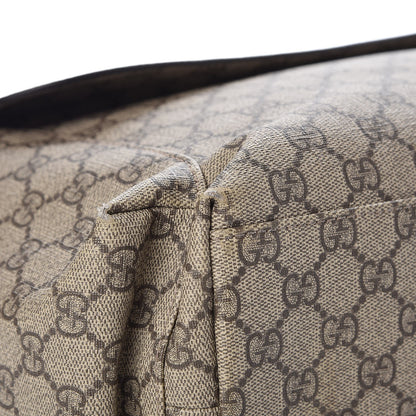 Gucci GG Plus Monogram Messenger Diaper Bag Dark Brown 11 of 14