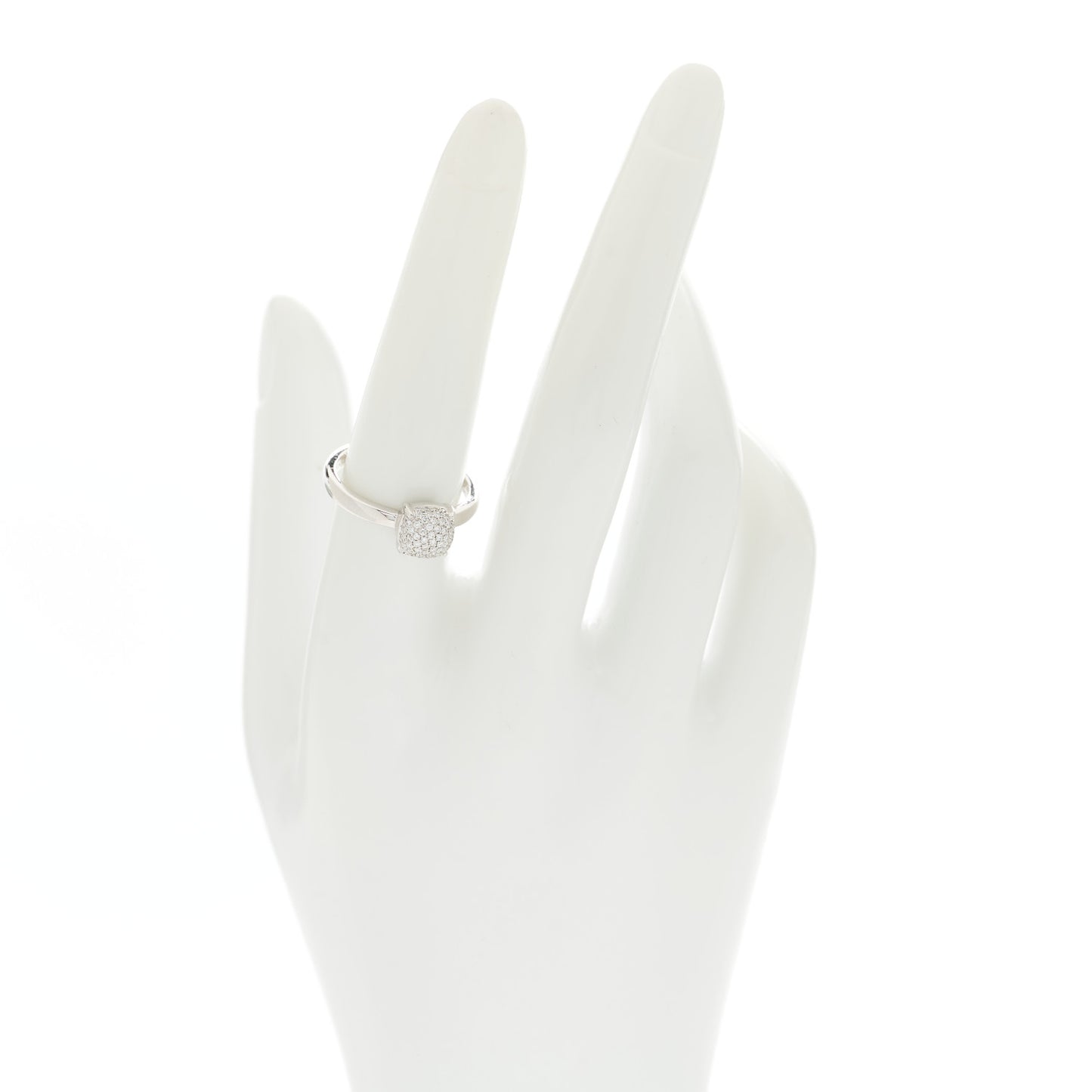 18K White Gold Diamond 7mm Paloma Picasso Sugar Stacks Ring 54 7