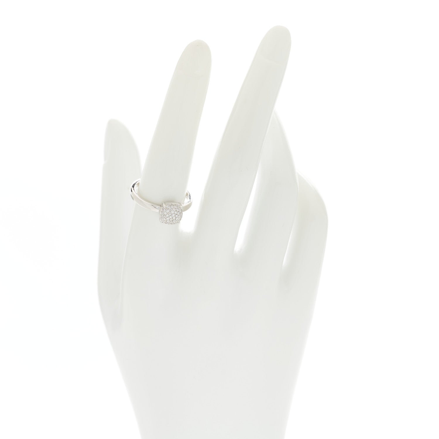 Tiffany 18K White Gold Diamond 7mm Paloma Picasso Sugar Stacks Ring 54 7 2 of 6