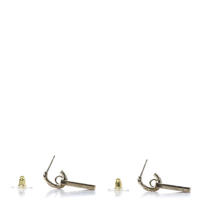 Chanel CC Tag Drop Earrings Gold 3 of 5