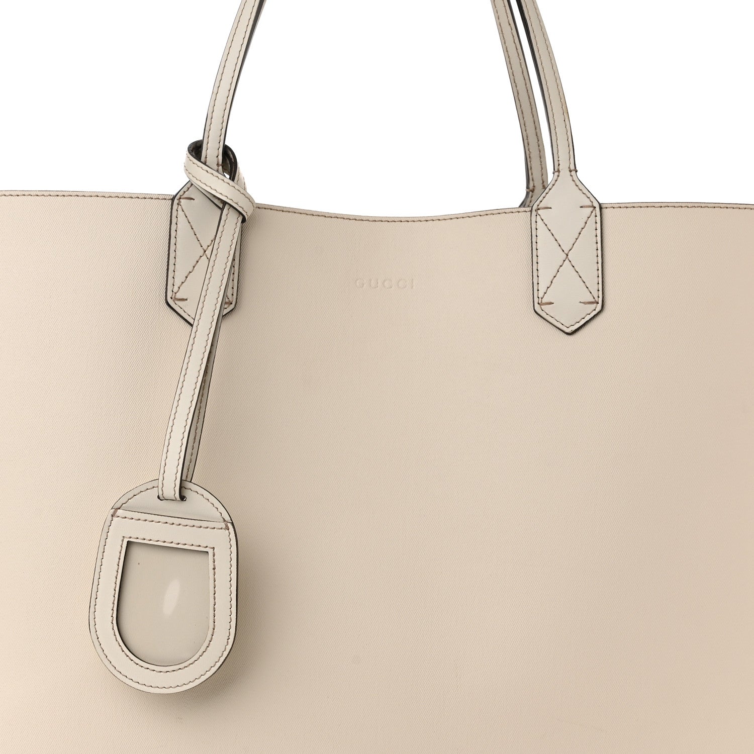 Gucci Calfskin GG Supreme Monogram Large Reversible Tote White 12 of 17