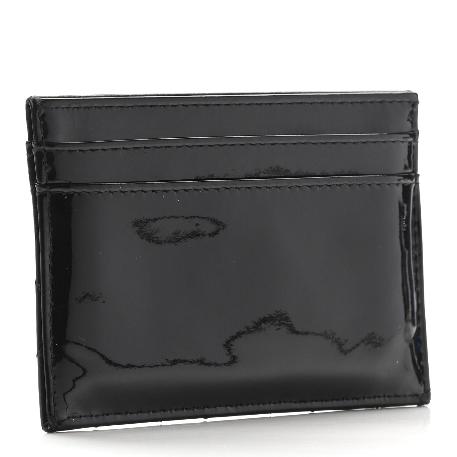 Chanel Patent Quilted Brilliant Card Holder Black 3 of 10