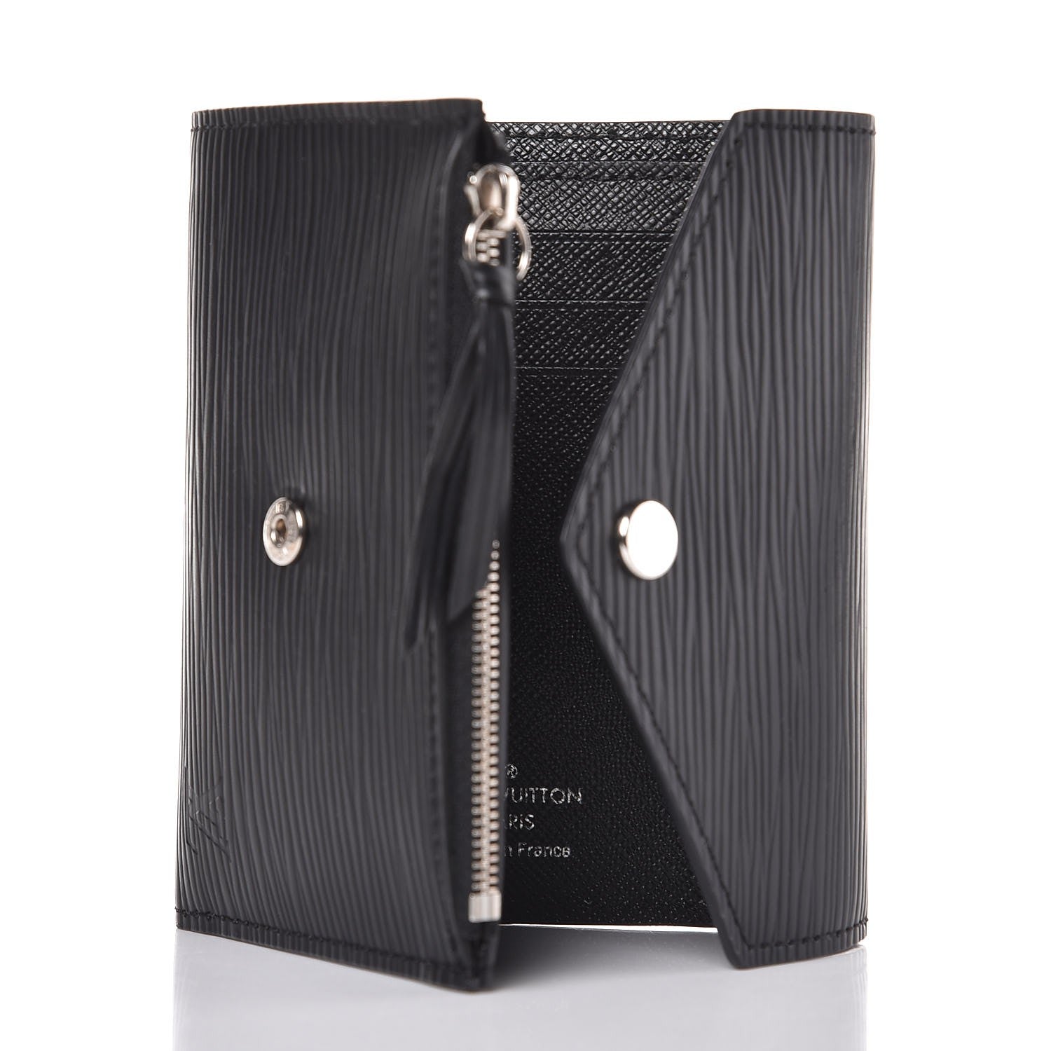 Louis Vuitton Epi Victorine Wallet Black 5 of 8