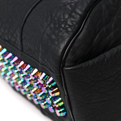 Alexander Wang Pebbled Lambskin Rockie Black Iridescent Hardware 8 of 10