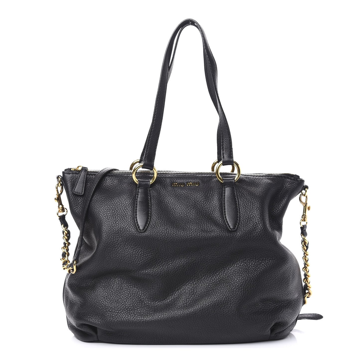 Vitello Daino Tote Black