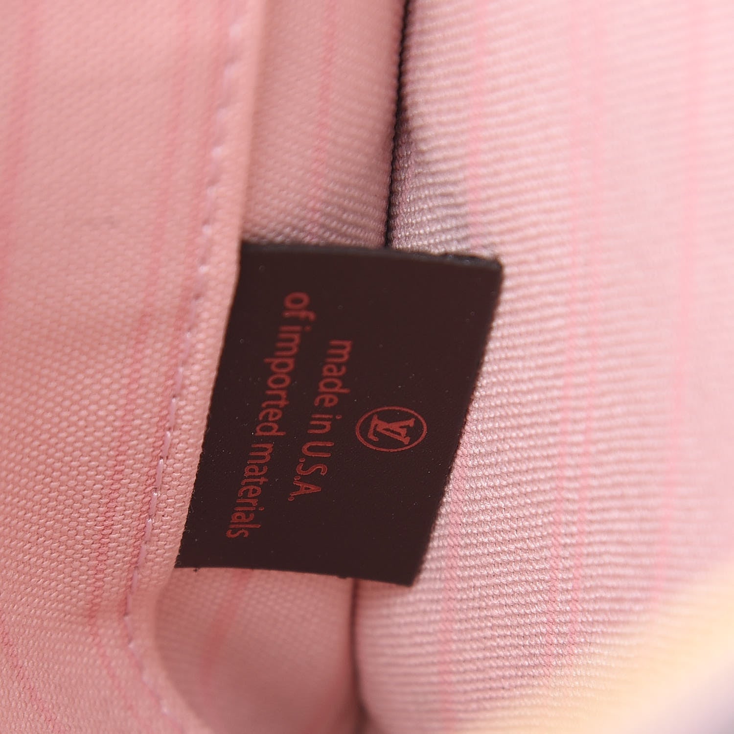 Louis Vuitton Damier Ebene Neverfull MM GM Pochette Rose Ballerine 7 of 10
