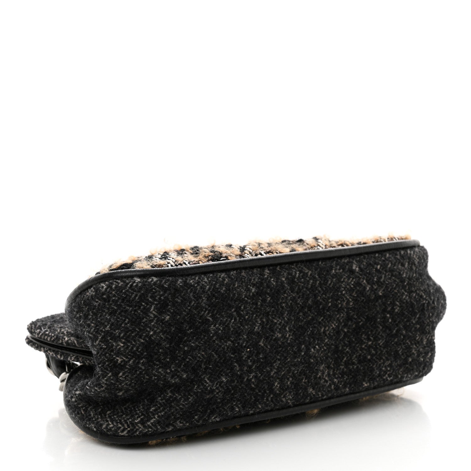 Chanel Wool Tweed Frame Bag Grey Multicolor 4 of 11