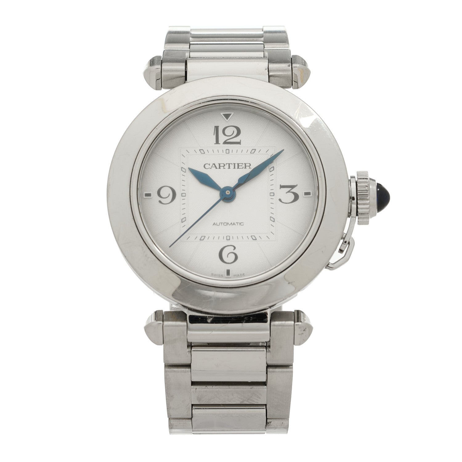 Cartier Stainless Steel 35mm Pasha C Automatic Watch Silver 1 of 4