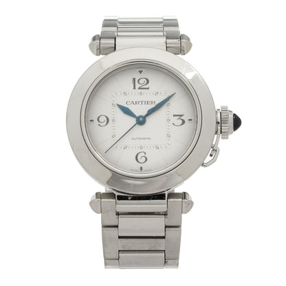 Cartier Stainless Steel 35mm Pasha C Automatic Watch Silver 1 of 4