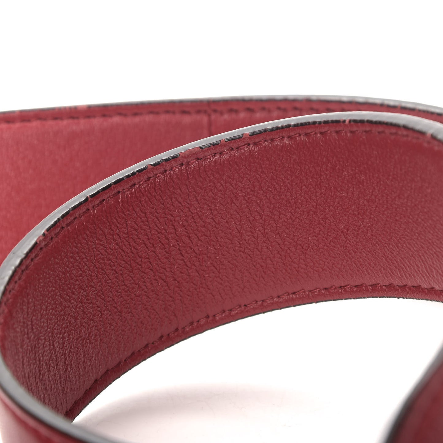 Nappa FF 1974 Embossed Baguette Fragola