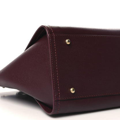 Chanel Caviar Small Studded Deauville Tote Burgundy 9 of 10