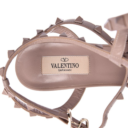 Valentino Garavani Nappa Monochrome Rockstud Ankle Strap 65mm Pumps 38 Poudre 8 of 10