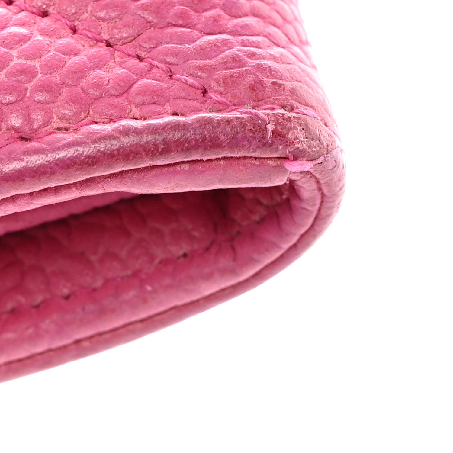 Chanel Caviar Quilted Large Gusset Flap Wallet Pink 17 of 17