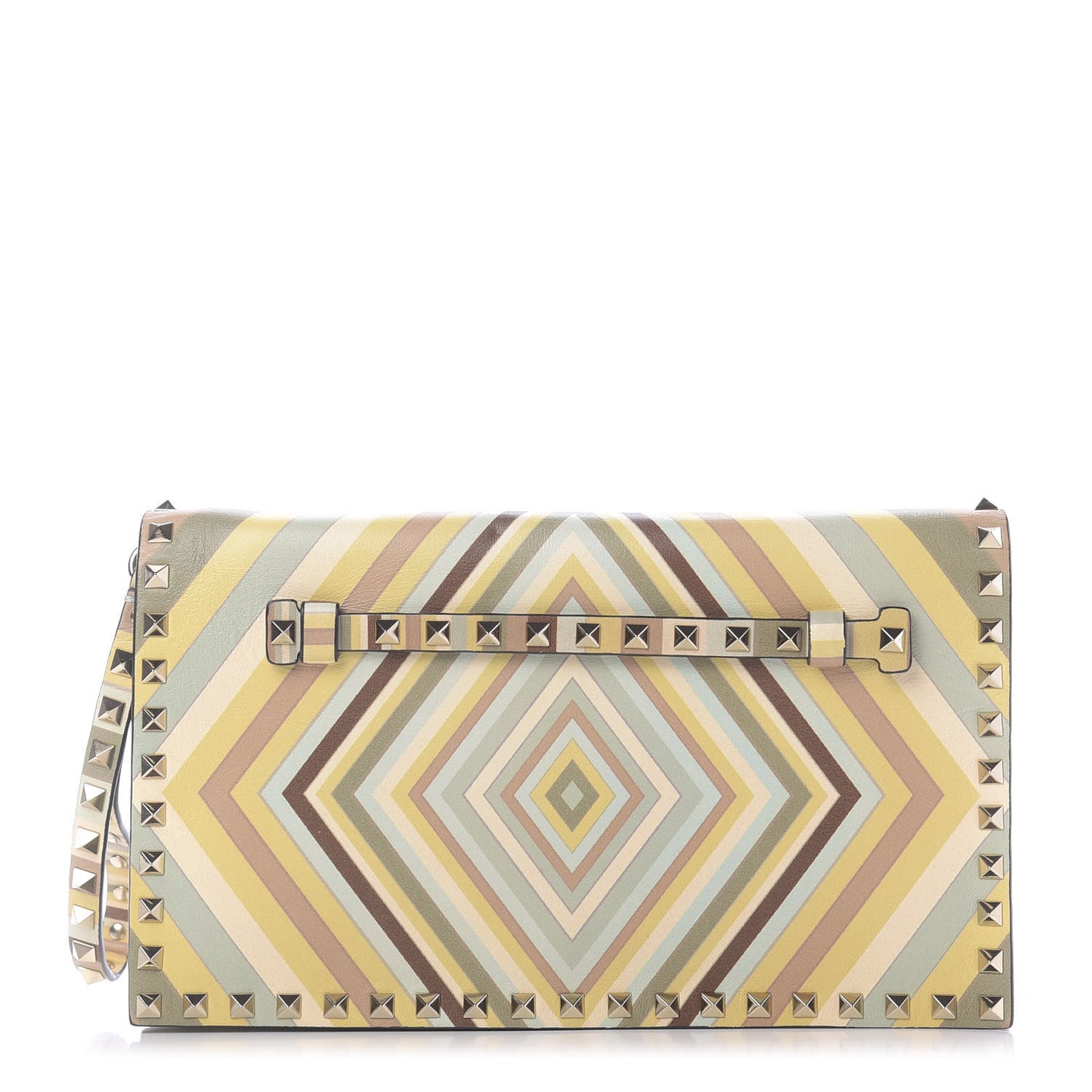 Nappa Native Couture 1975 Rockstud Wristlet Clutch Multicolor
