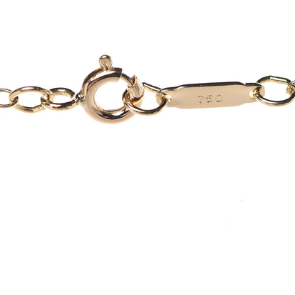 Tiffany 18K Yellow Gold Small Oval Key Pendant Link Necklace 6 of 7